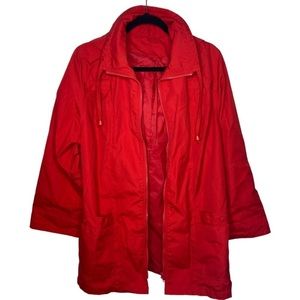 𝅺AURORA International by abbmoor red fashion full-zip jacket - size 16